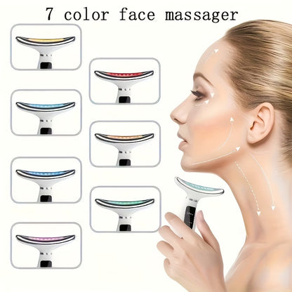 Face Massager – Rechargeable Neck & Facial Skincare Device with 7 Modes for Skincare Routine
