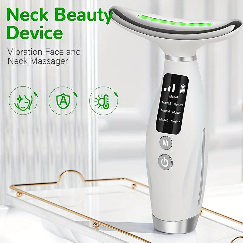 Face Massager – Rechargeable Neck & Facial Skincare Device with 7 Modes for Skincare Routine