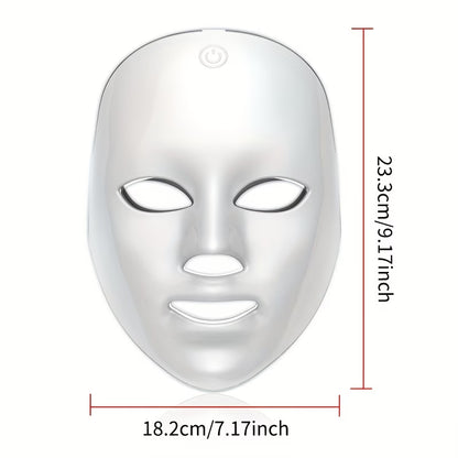 Face Massager – 7 Color LED Facial Mask Device for Skincare Routine & Home Spa Care