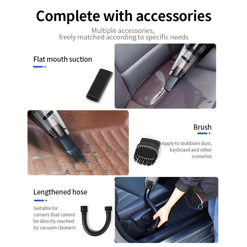 Wireless Vacuum Cleaner – High Power Mini Car & Home Vacuum Cleaner