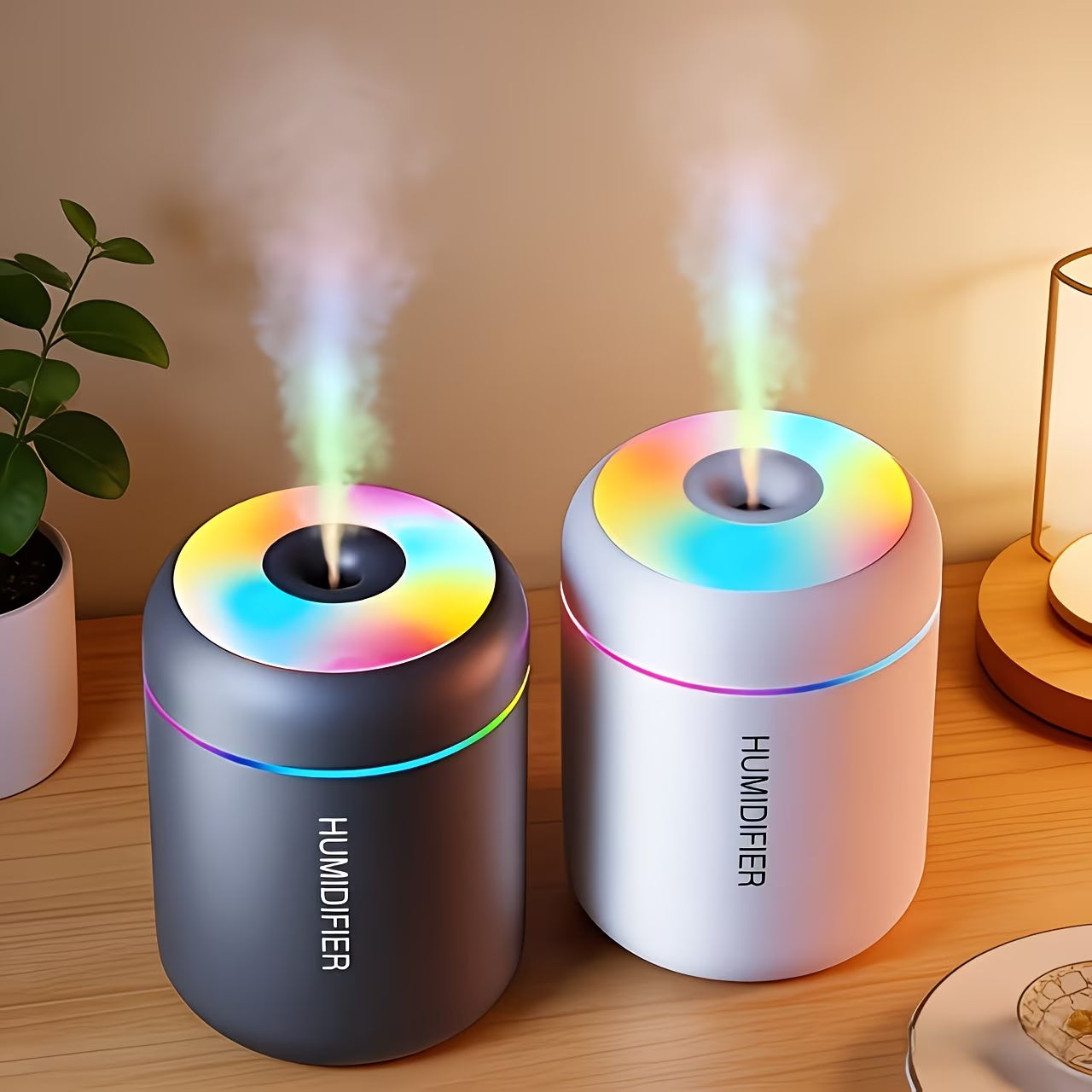 Humidifier – Essential Oil Aromatherapy Mist Diffuser with Color-Changing Night Light & Cold Mist Function