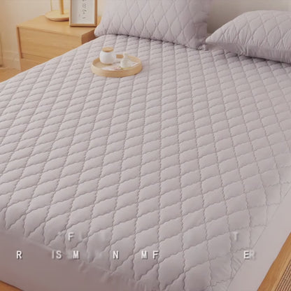 Bed Cover – Luxury Waterproof Quilted Mattress Protector Fitted Sheet for Single & Double Beds
