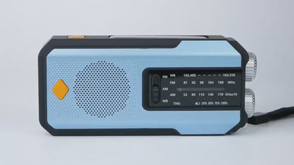 Radio – Daykit Portable FM Radio with Solar Power, Hand Crank & Emergency Power Bank